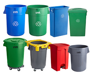 Trash Cans & Recycling Bins
